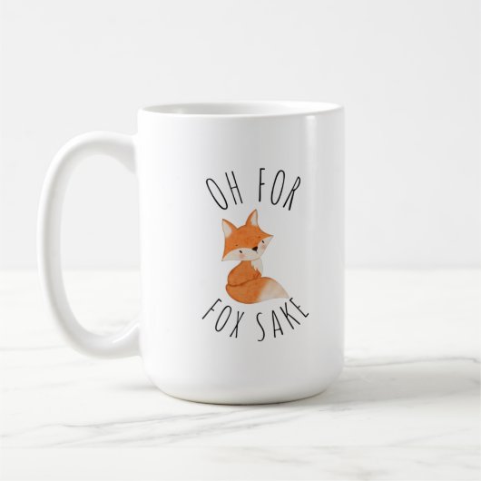 Oh for Fox Sake Coffee Mug (Gauche)