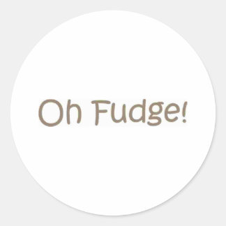 Oh Fudge! Ronde Sticker