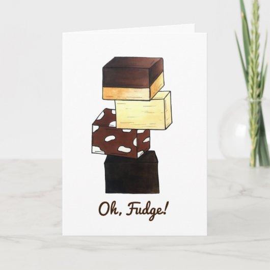 Oh Fudge! Sorry dat ik je geboortedag vergeten ben Kaart (Voorkant)