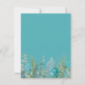 Oh garçon aquarelle Baby shower floral Invitation (Dos)