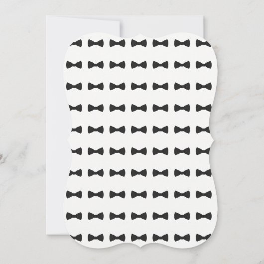 Oh garçon bébé Bowtie Douche Invitation (Dos)