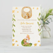 Oh garçon bébé Giraffe Baby shower Invitation (Debout devant)