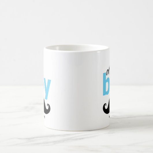 Oh garçon Mustache | Mug de déclaration personnali (Centre)