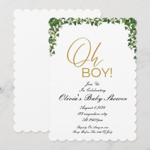 OH GARY baby shower invitation