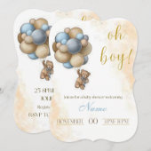 OH GARY Baby shower Invitation (Devant / Derrière)