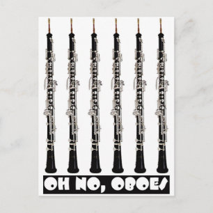 oh geen oboe briefkaart