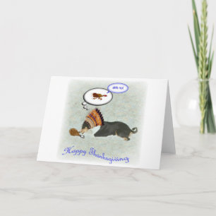 Oh GEEN wenskaart van de Thanksgiving Basenji Feestdagen Kaart