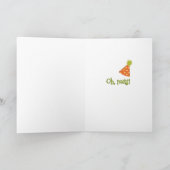 Oh, gek! Verjaardag met Funny Squirrel Kaart (Binnen)