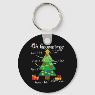 Oh geometree leuk kerstboom geometrie wiskunde tea sleutelhanger