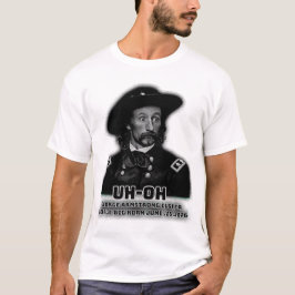 Oh George Armstrong Custer kleine grote hoorn T-shirt