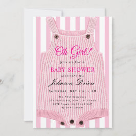 Oh Girl Baby Shower – Children’s Clothing Theme Kaart
