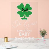 Oh Girl Shamrock Baby shower Bienvenue (Mariage)