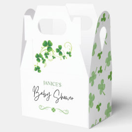 Oh Girl St. Patrick's Day Baby Shower Green  Bedankdoosjes