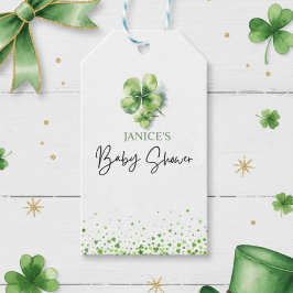 Oh Girl St. Patrick's Day Baby Shower Green  Cadeaulabel
