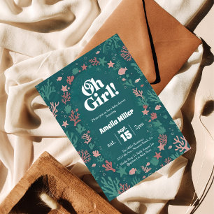 Oh Girl! Uitnodiging voor een Baby Shower Onder de