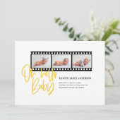 Oh Hallo baby moderne multi-fotofilm rol Aankondiging (Staand voorkant)