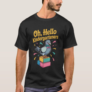Oh, Hallo Kleuters Kute Duif Kleuterschool T-shirt