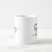 Oh Happy Day Black Script Coffee Mok (Center)