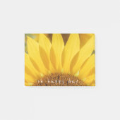 Oh Happy Day Quote Yellow Sunflower Foto Post-it® Notes (Voorkant)