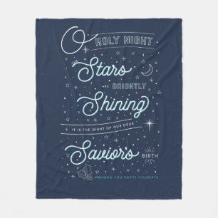 Oh Heilige Kerstavleece Throw Blanket Fleece Deken