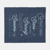 Oh Heilige Kerstavleece Throw Blanket Fleece Deken (Voorkant (Horizontaal))