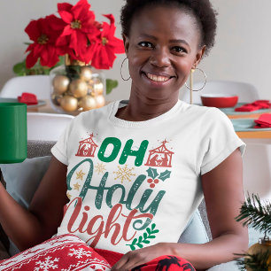 Oh Heilige Kerstfeestdag Decoratief T-shirt