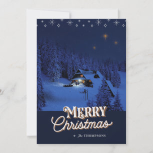 Oh Heilige Kerstfotokaart Feestdagenkaart