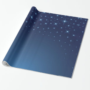 Oh Heilige Nacht Brightly Shining Stars Cadeaupapier