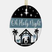Oh Heilige Nacht Keramisch Ornament (Rechts)