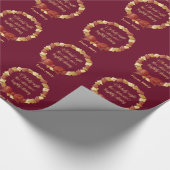 Oh Heilige Night Lyrics Design Cadeaupapier (Hoek)