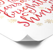 Oh Heilige waterverf Kerstdruk poster (Hoek)