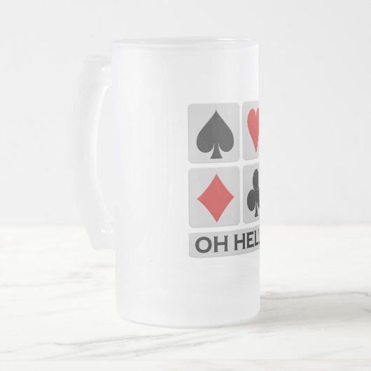 Oh Hell mok - kies stijl & kleur (Voorkant links)