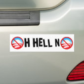 OH HELL NO BUMPERSTICKER (Op auto)