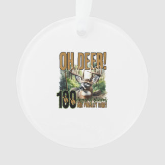 Oh Hert 100 Dagen School Hert HuAcryl Ornament