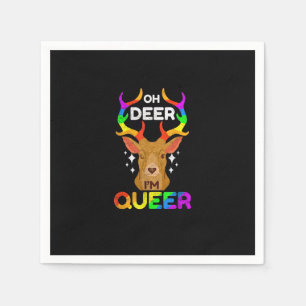 Oh Hert Grappige LGBTQ Pride-bewustzijn Servet