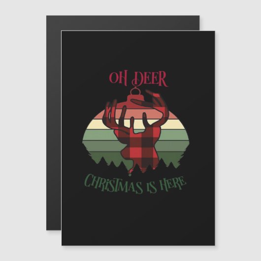 Oh hert kerst is hier vrolijke esthetiek  (Voorkant / Achterkant)