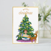 oh hert merry kerstkaarten 2022 bedankkaart (Staand voorkant)