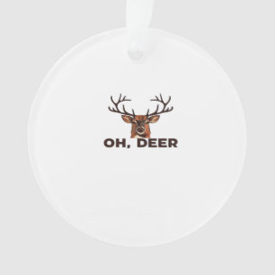 Oh Hert Modern Strake Ontwerp Acryl Ornament