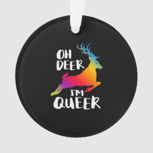Oh Hert Queer Pride Minimal Kunstenaar Acryl Ornam Ornament