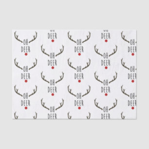 OH HERT Rendier Kerstmis Vakantie Feestelijke Fees Tissuepapier