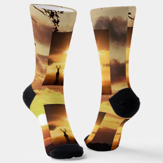 Oh hert sokken (Gebogen)