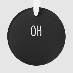 Oh hert trendy Halloween stijl acryl ornament