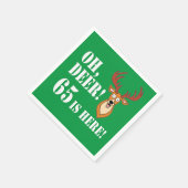 Oh herten 65e verjaardag servetten (Hoek)