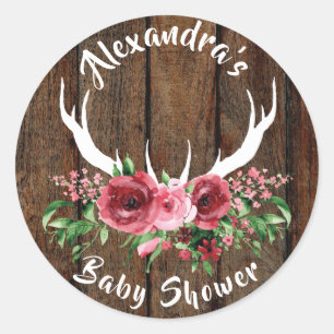 Oh herten Baby shower gunst Sticker