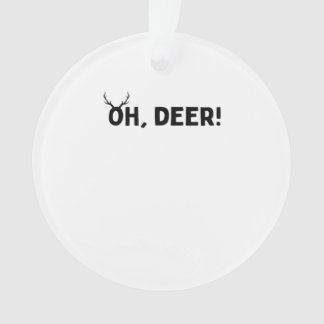 Oh Herten Eenvoudige Esthetische Acryl Ornament