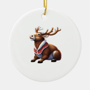 Oh Herten Energieke Moderne Vormgeving Keramisch Ornament