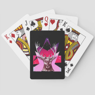 Oh Herten Fantasievol Creatief Ontwerp Pokerkaarten