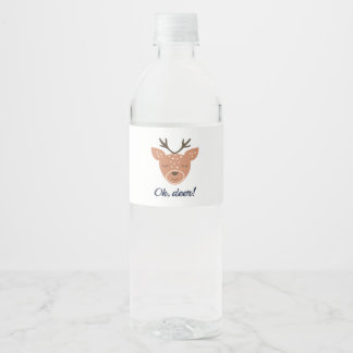 Oh Herten Herten Liefde Red De Herten Creatief Ont Waterfles Etiket