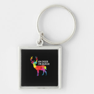 Oh Herten Queer Grappige Woordspeling LGBT Pride O Sleutelhanger