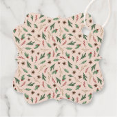 Oh herten winter groen dank u bedankjes labels (Achterkant)